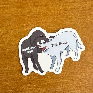 Funny Dog Sticker‎ - Black and White